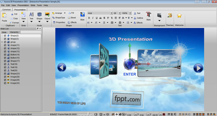 aurora 3d presentation