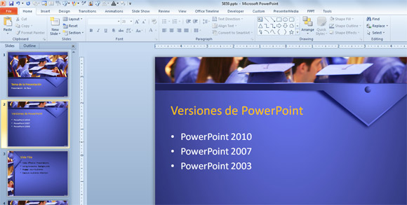 Versiones de PowerPoint - Plantillas Power Point