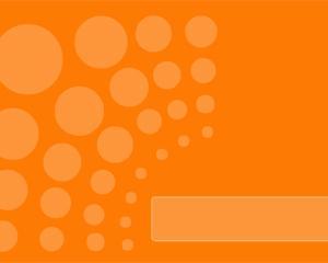 Orange Dots Power Point Template