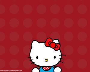 Hello Kitty Powerpoint Template PPT Template