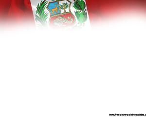 Bandera de Peru Plantilla Powerpoint PPT Template